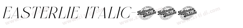 Easterlie Italic字体转换 Easterlie Italic字体转换